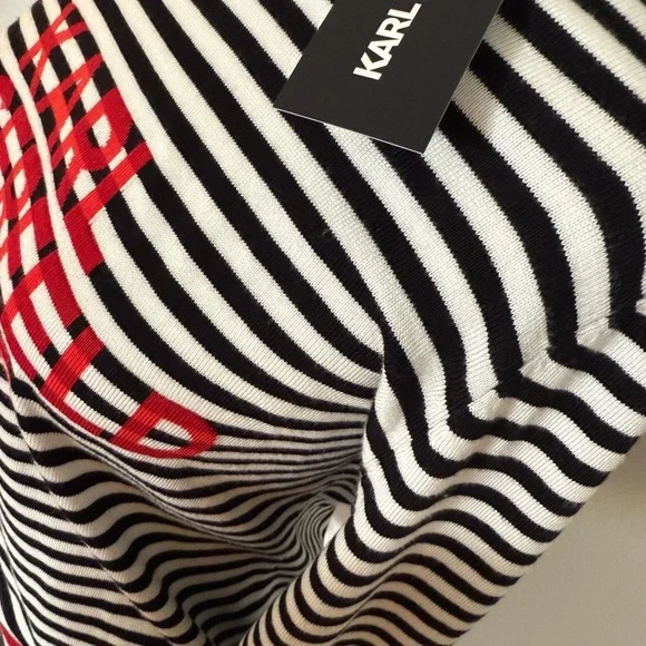 Very pretty Karl Lagerfeld Paris Striped Sweater - Picture 4 of 4